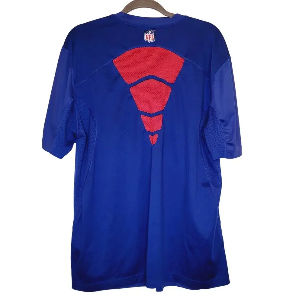 Nike On Field blue New York Giants short sleeved jersey XL Fangear Sportswear
